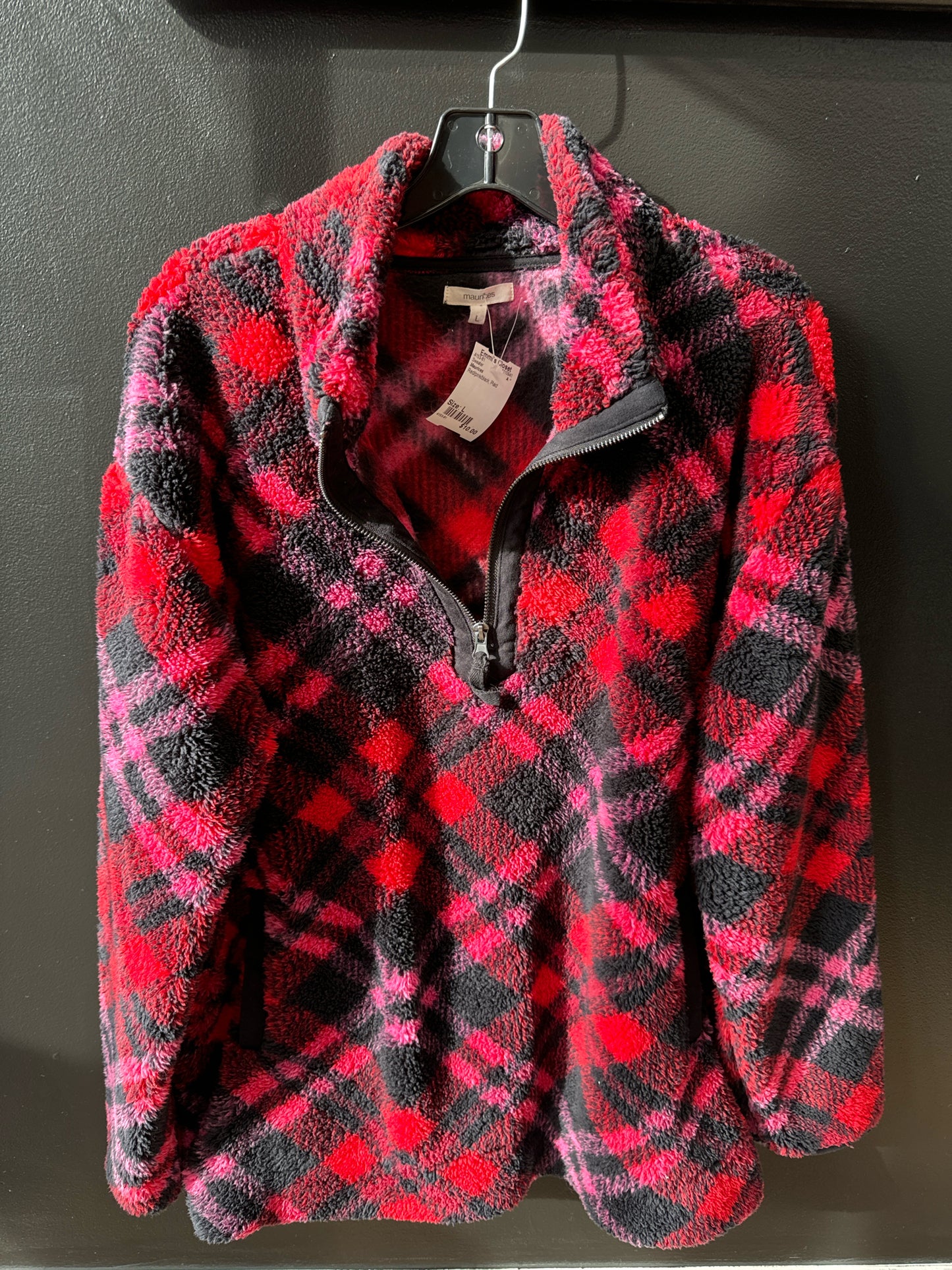 Size L Maurices Red/pink/black Sweater