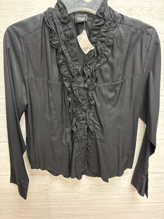 Size L Steps Women Black Womens Shirt