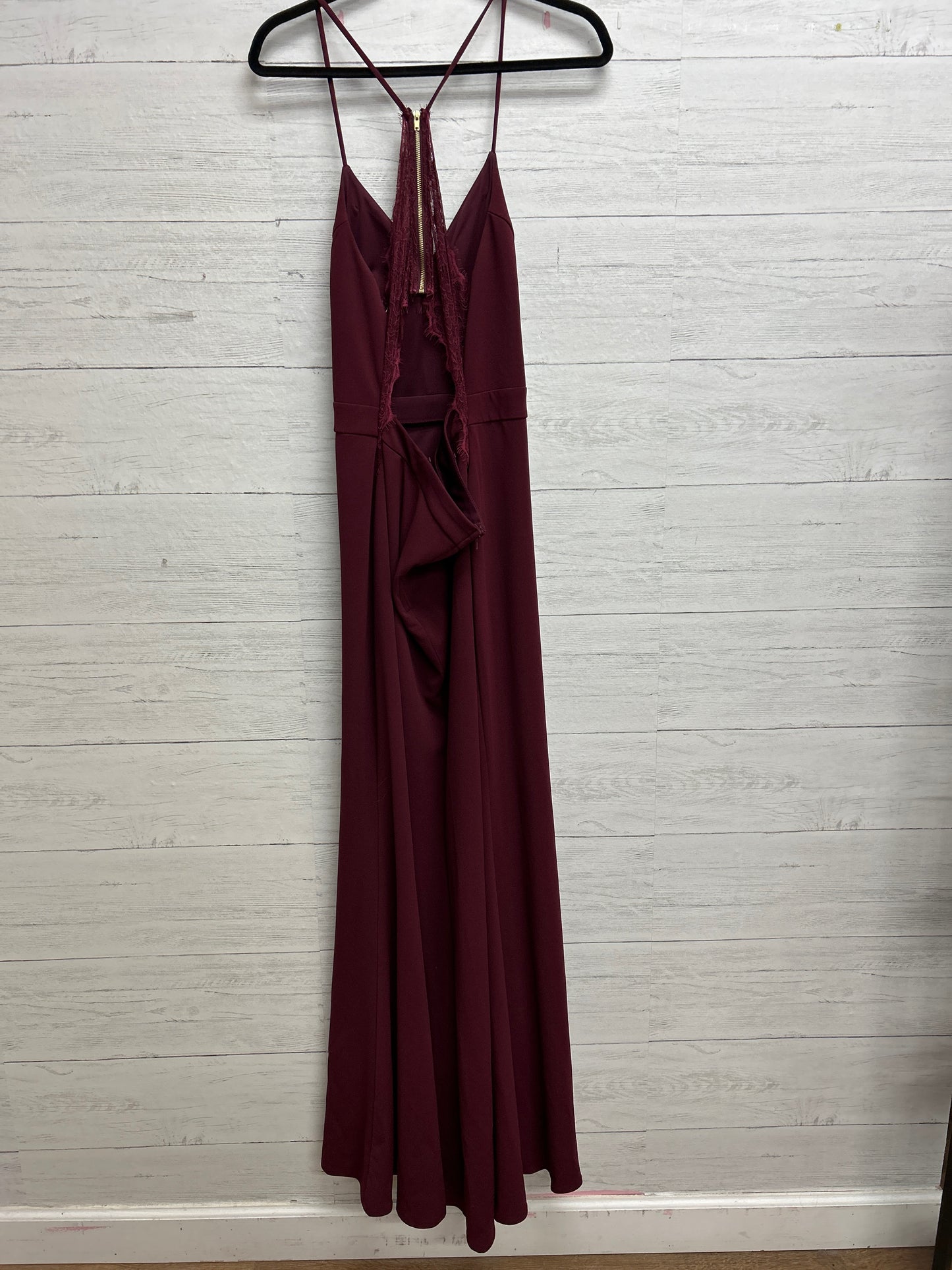 Size 14 City Triangles Burgundy Gown