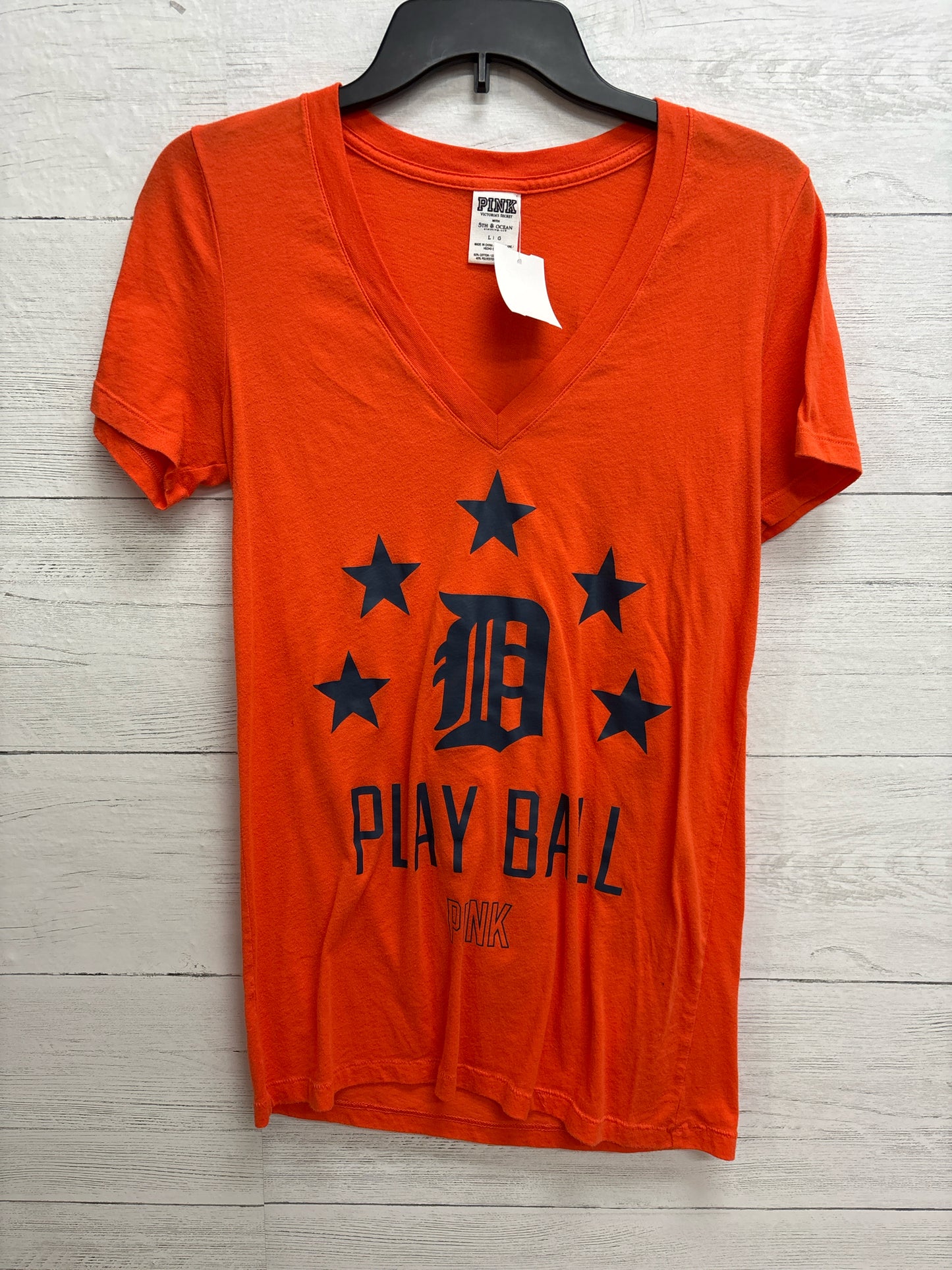 Size L VICTORIA SECRET Orange Womens Shirt