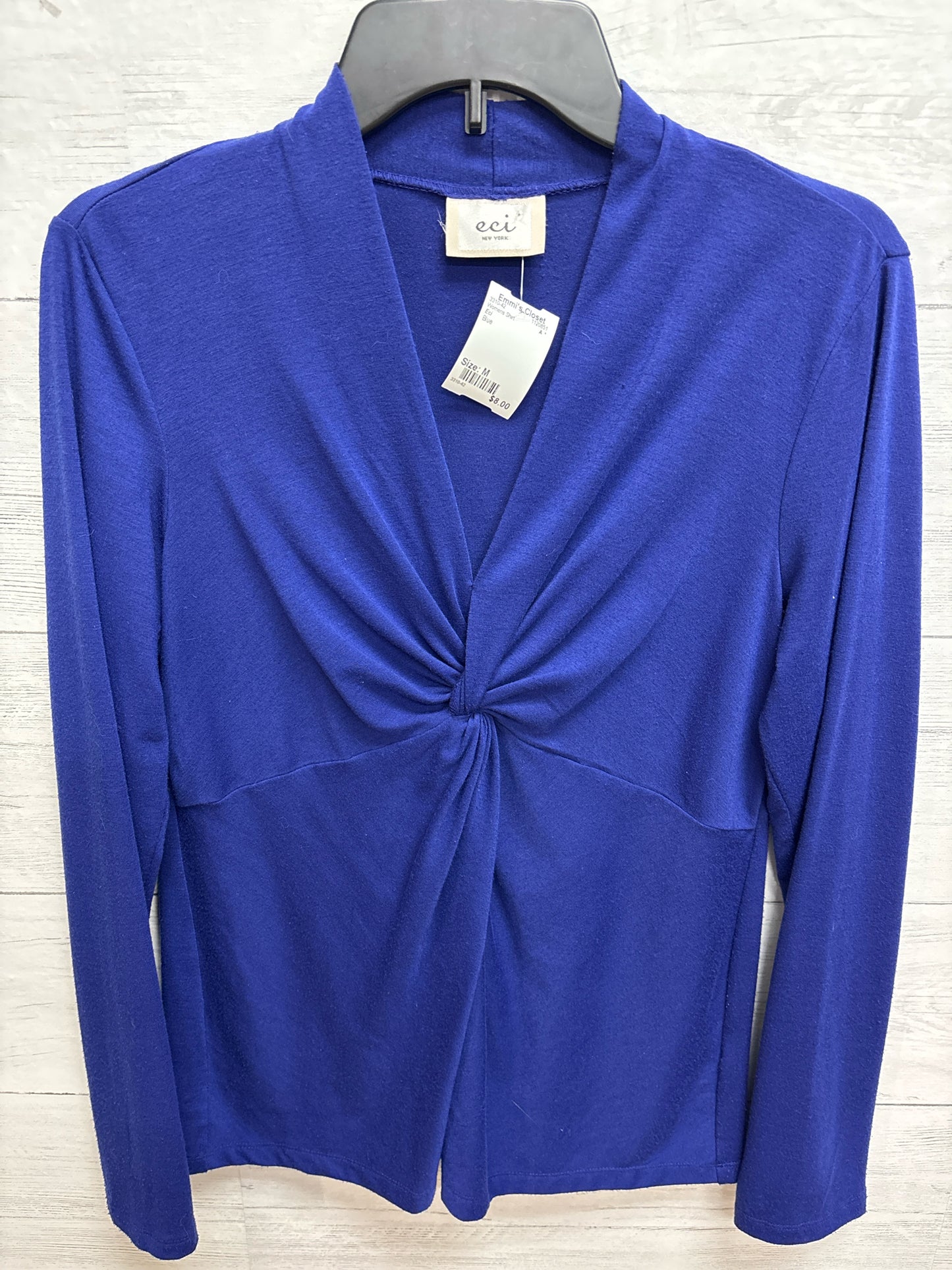 Size M Eci Blue Womens Shirt