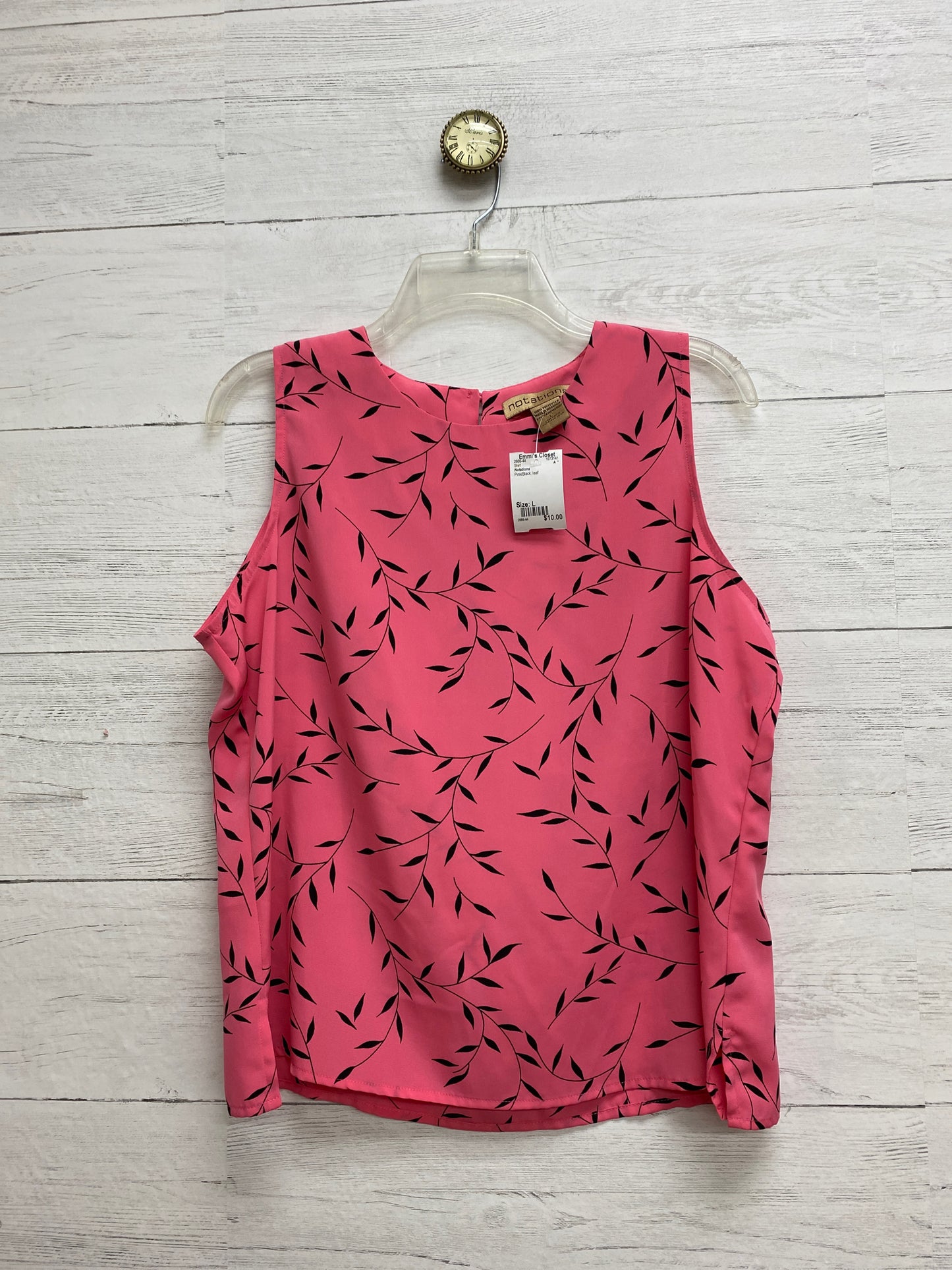 Size L Notations Pink/Black Shirt