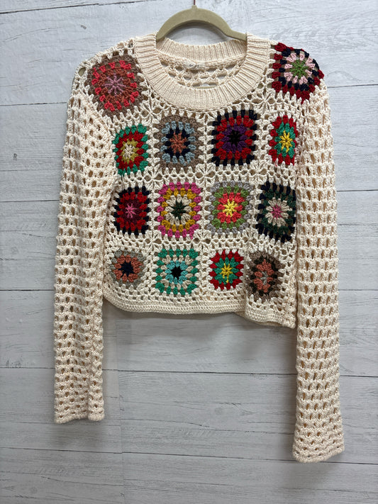 Size M Debut Multi color Womens Sweater