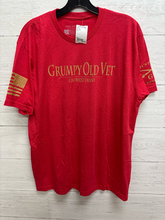 Size L Grunt style Red Mens Shirt