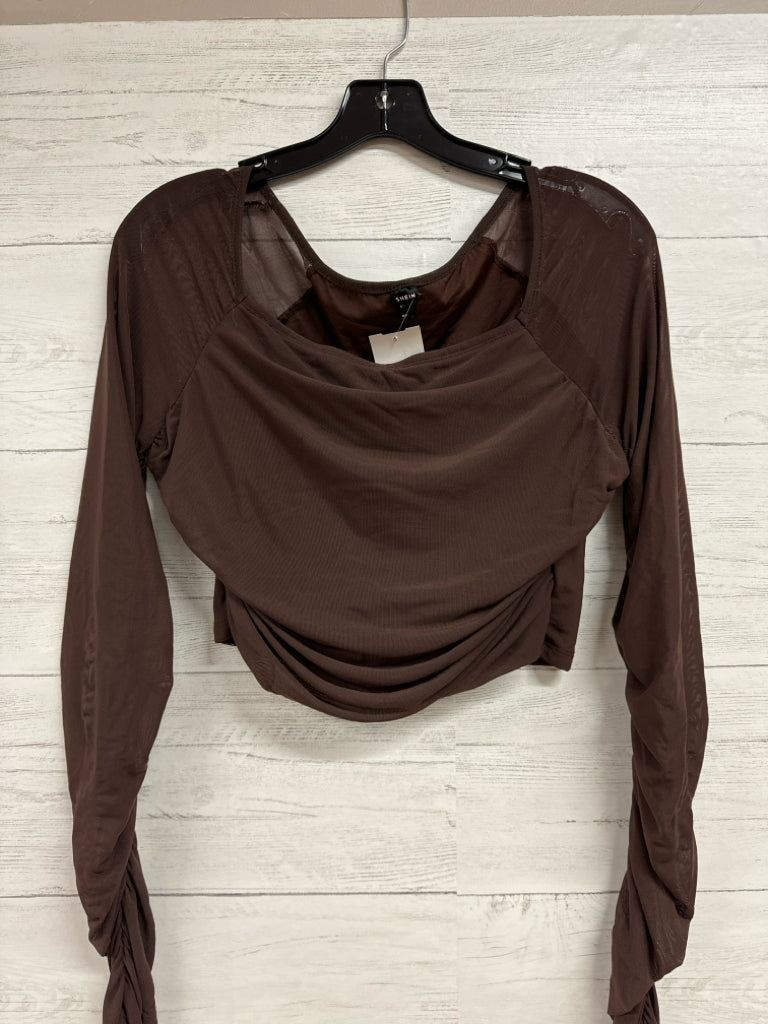 Size L Shein Brown Shirt