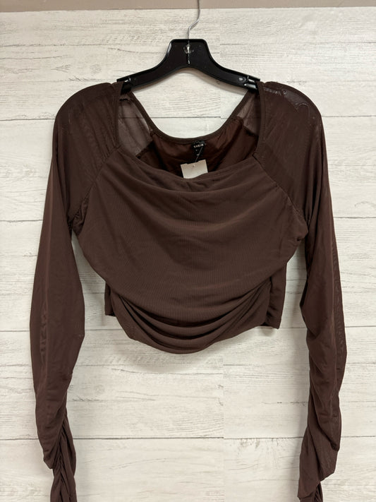 Size L Shein Brown Shirt