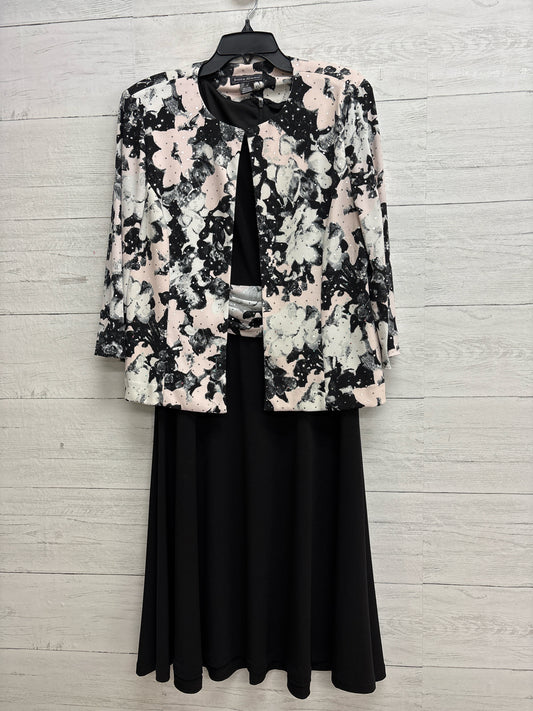 Size 14 Jessica Howard Black/Pink Dress
