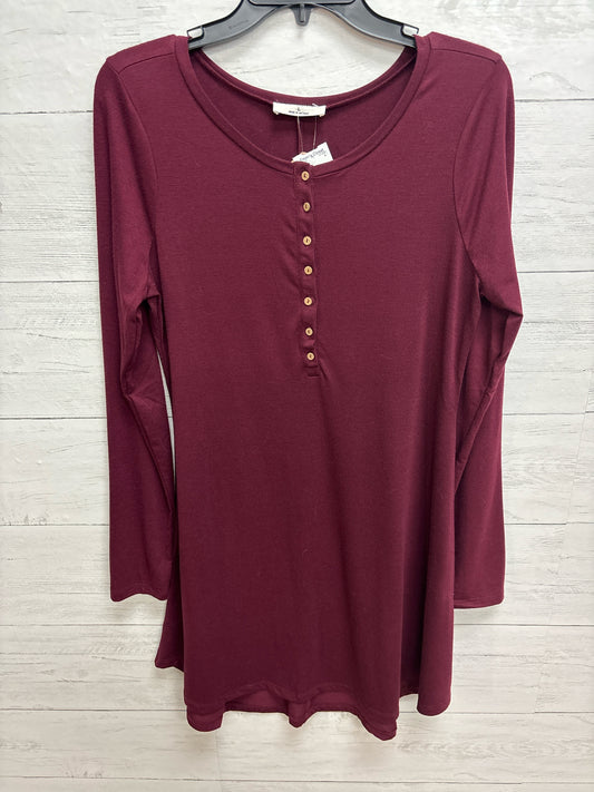 Size L Zenana Wine Dress
