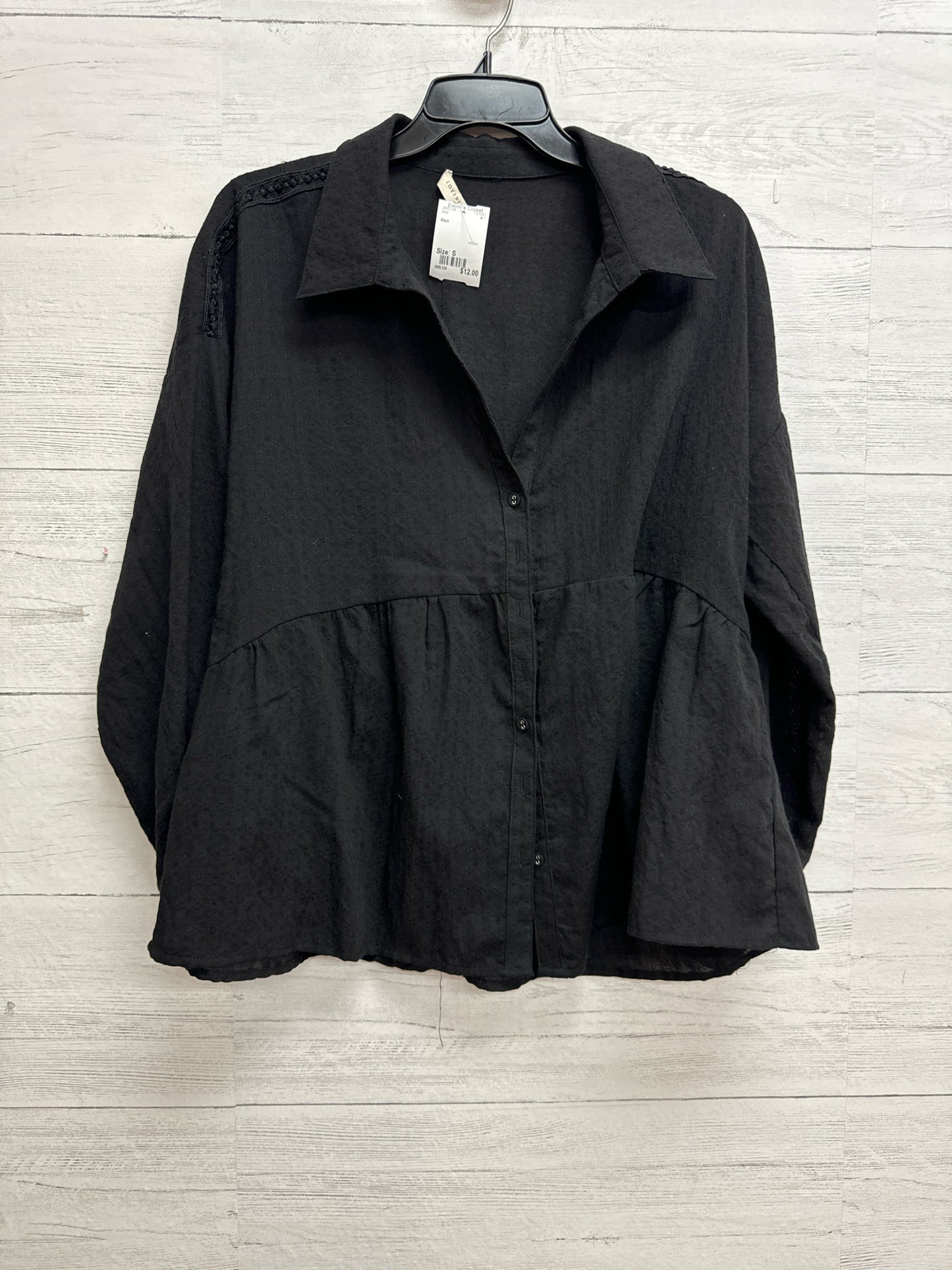 Size S Black Shirt