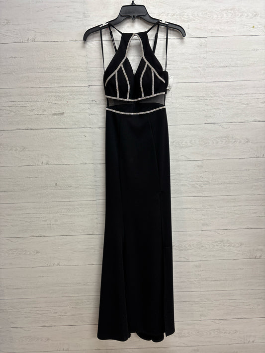 Size 1 Social Code Black Gown