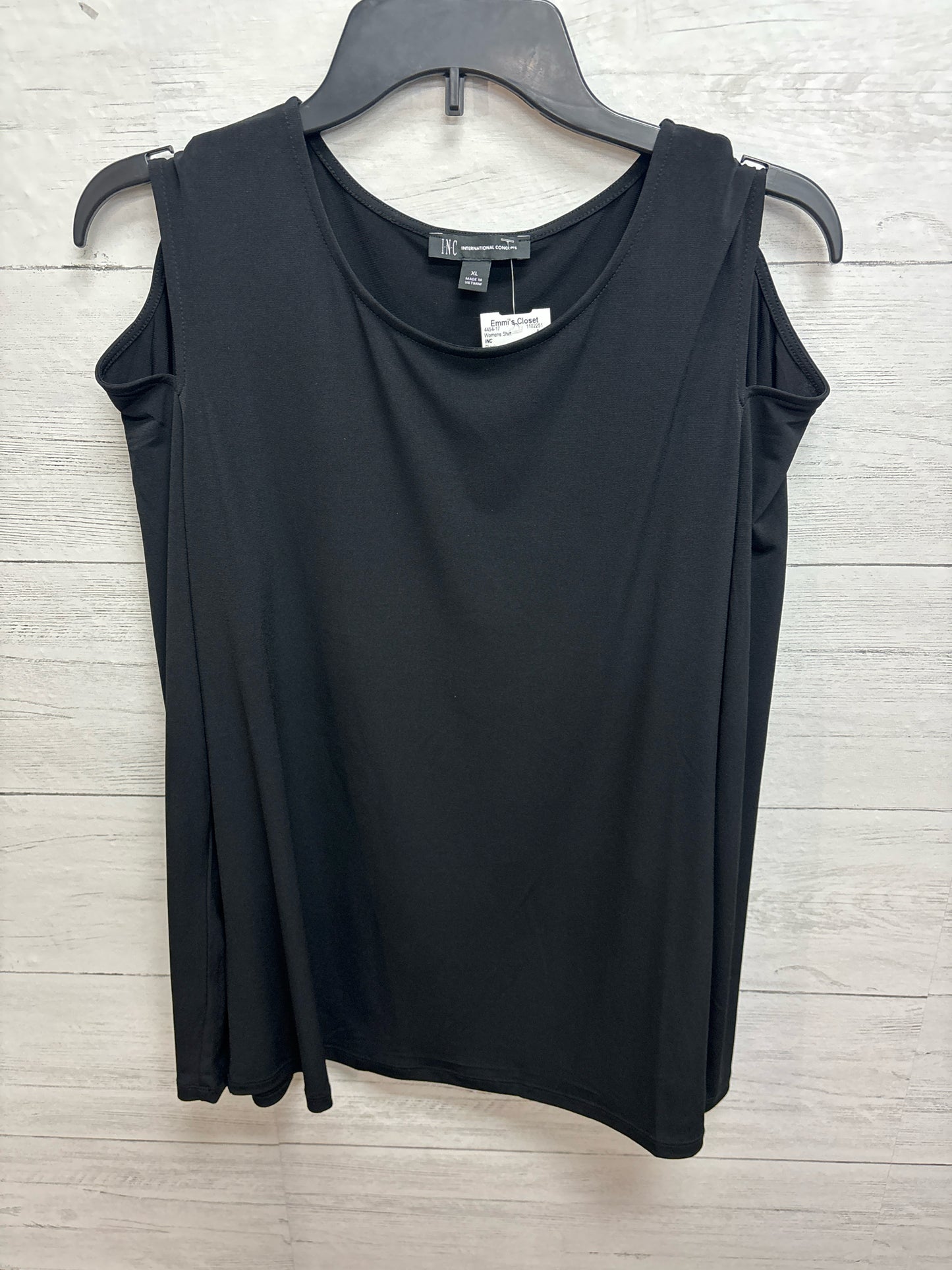 Size XL INC Black Womens Shirt