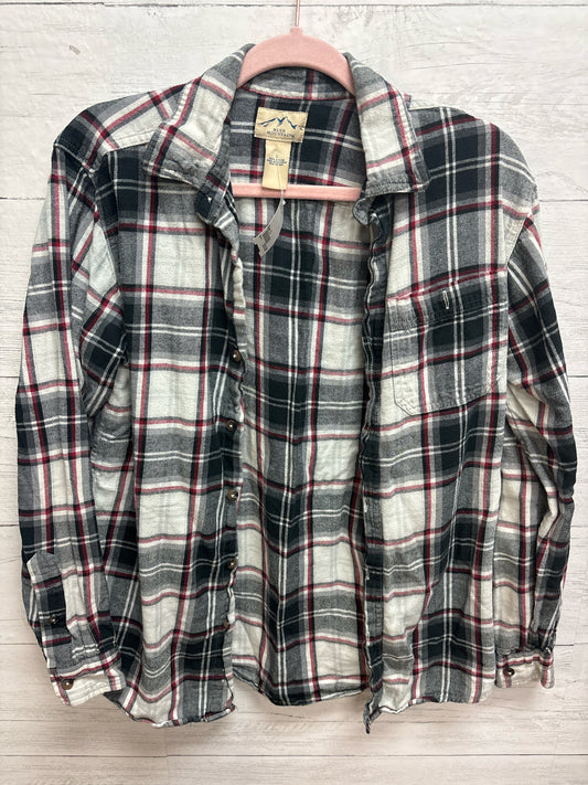 Size S Blue Mountain Grey/Red Mens Shirt