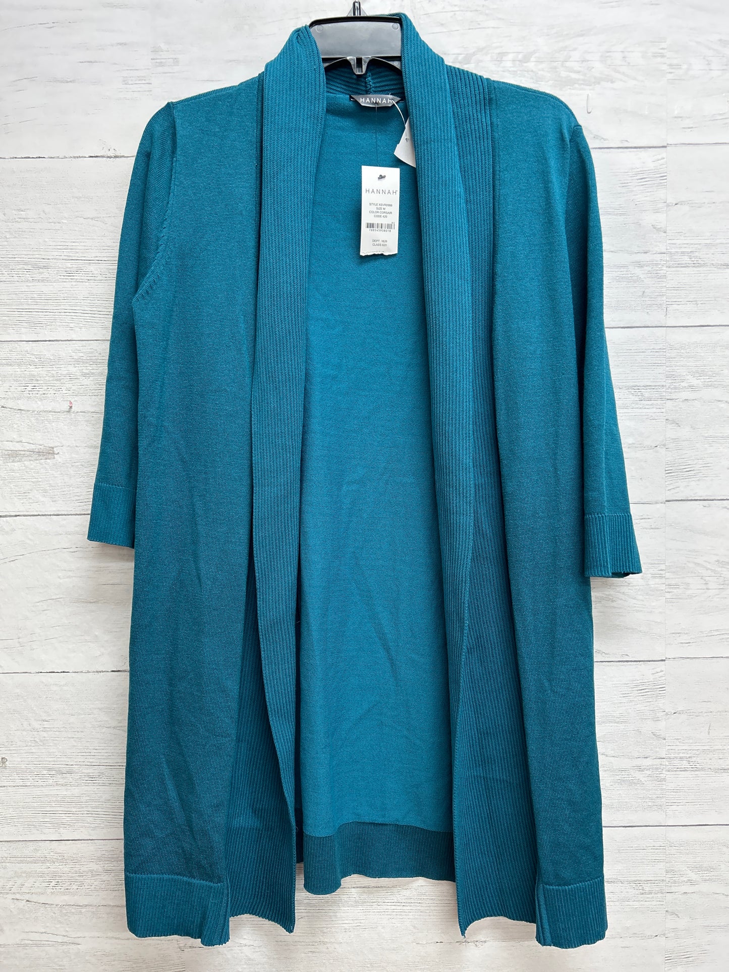 Size M Hannah Turquoise Cardigan