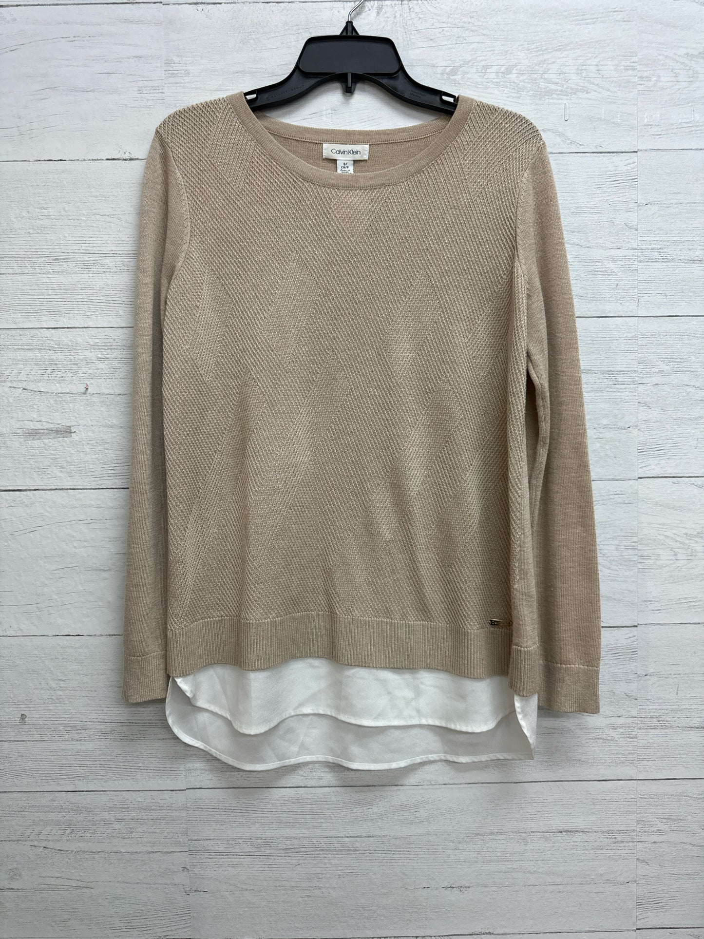 Size S Calvin Klein Tan Sweater