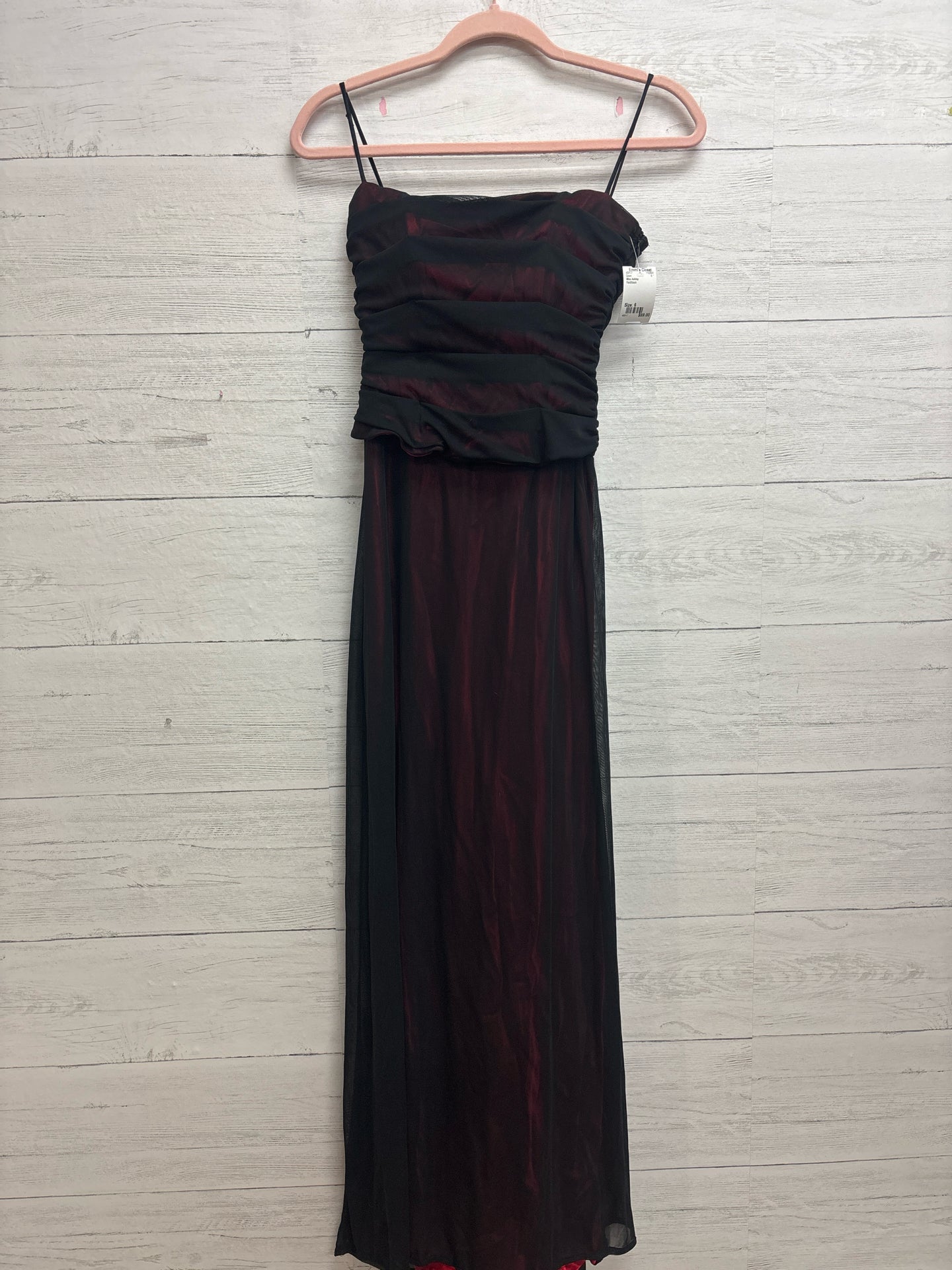 Size 6 Miss Ashley Red/black Gown