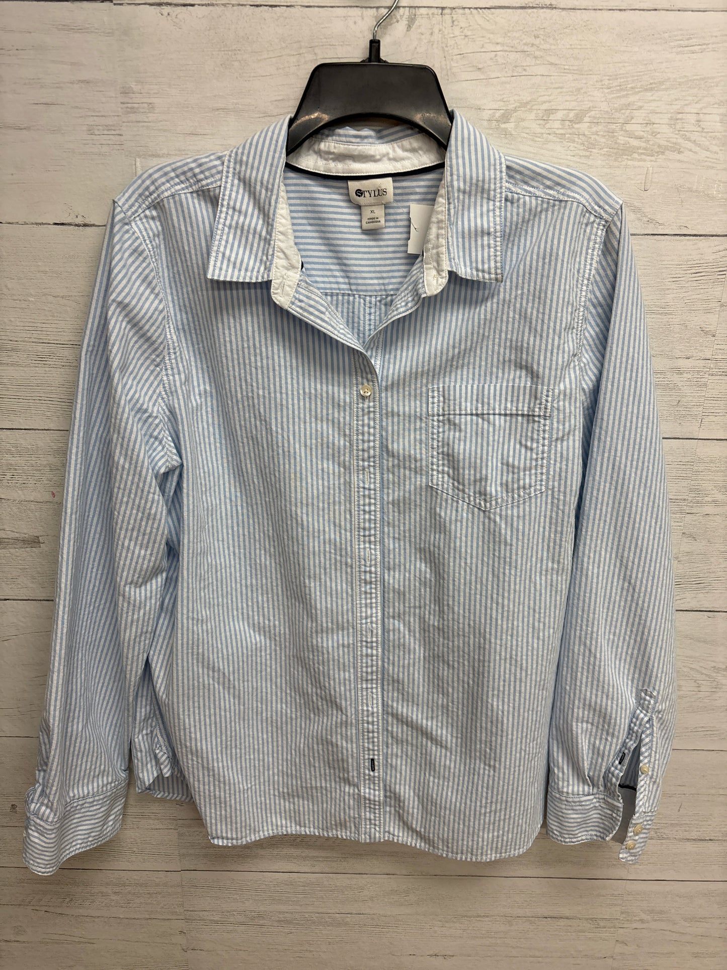Size XL Stylus Blue Womens Shirt