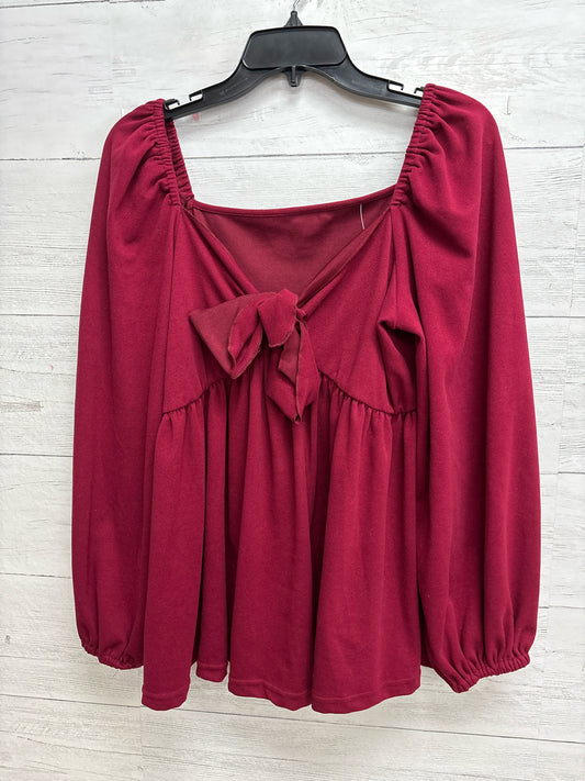 Size 1X N/A Red Shirt