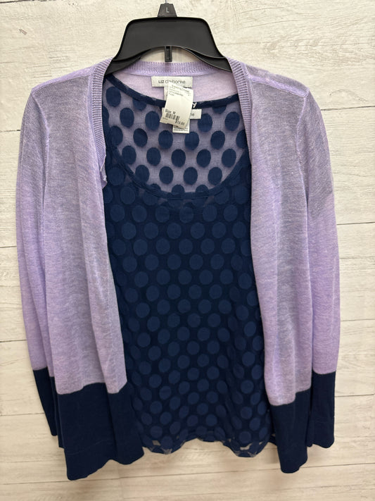 Size M LIZ CLAINBORNE Purple Womens 2-Pc