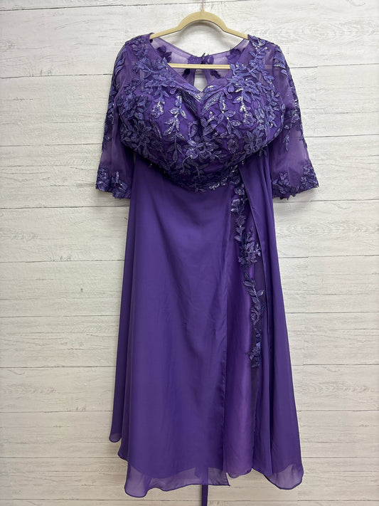 Size 2X W DRESS Purple Gown