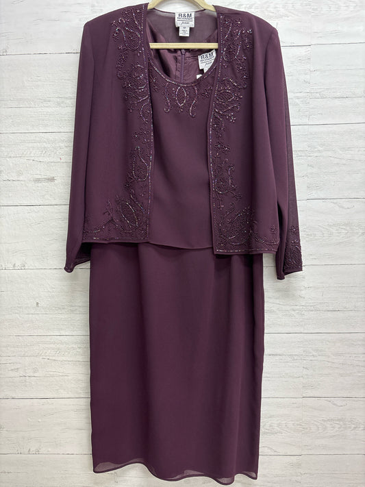 Size 16 R&M Richards Purple Gown
