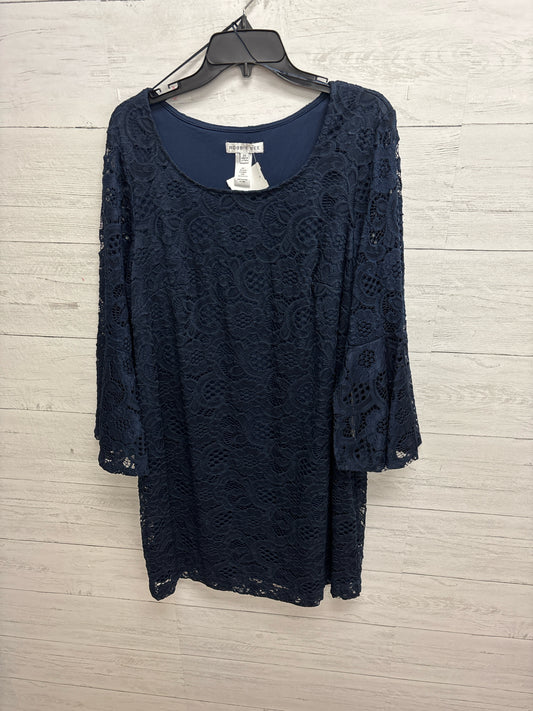 Size 2X Robbie Bee Navy Dress