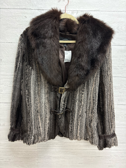 Size M MOUNTANACO Brown/Grey Womens Coat