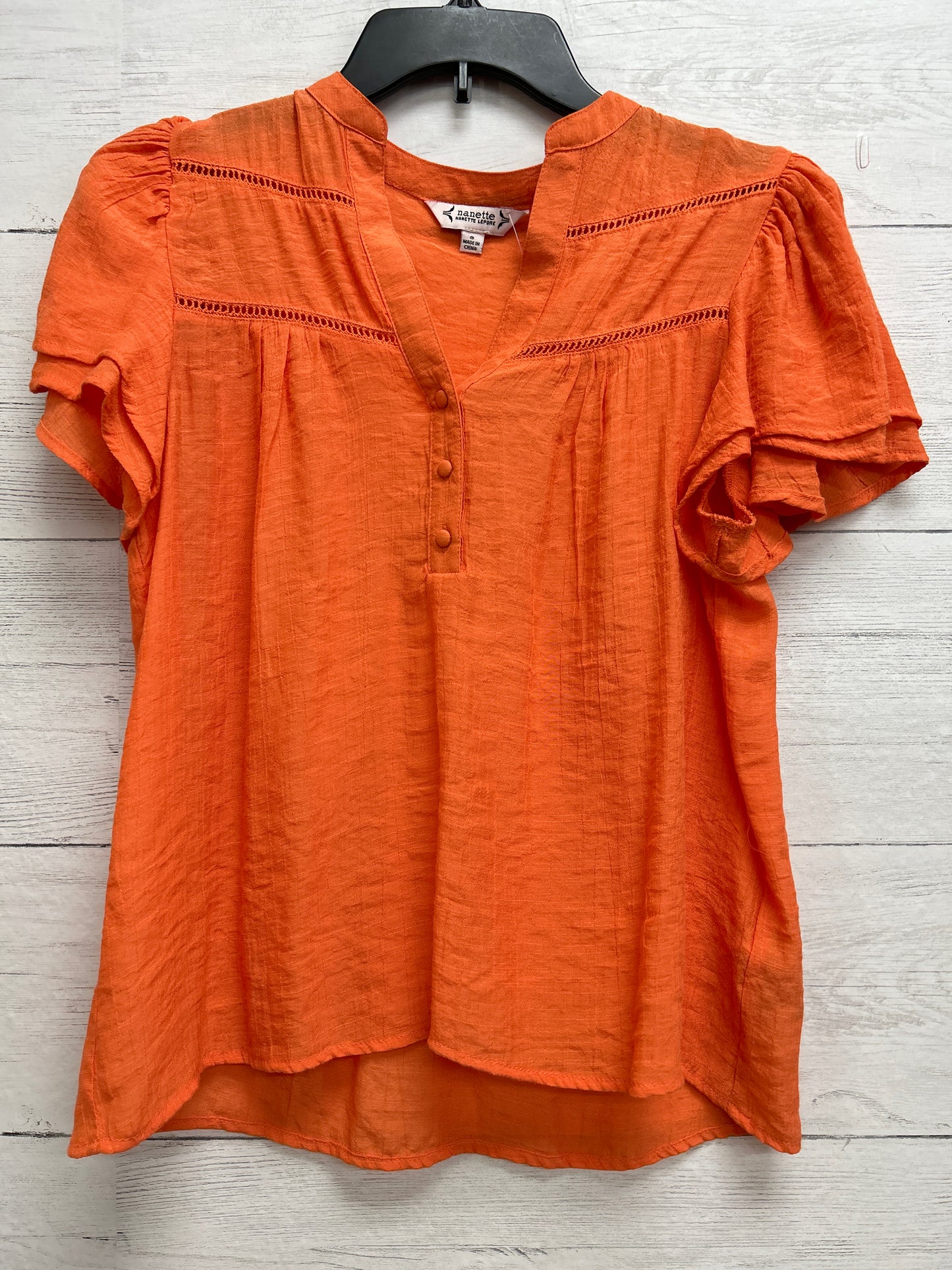 Size S nanette lepore Orange Shirt