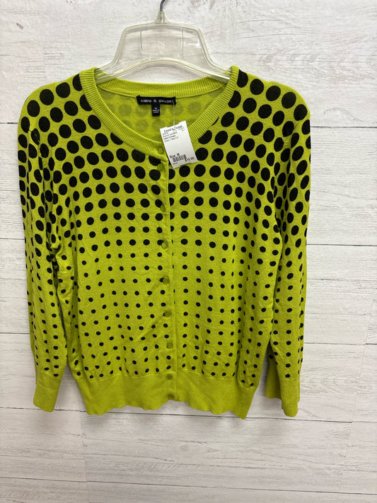Size M Cable & Guage Green Womens Sweatshirt