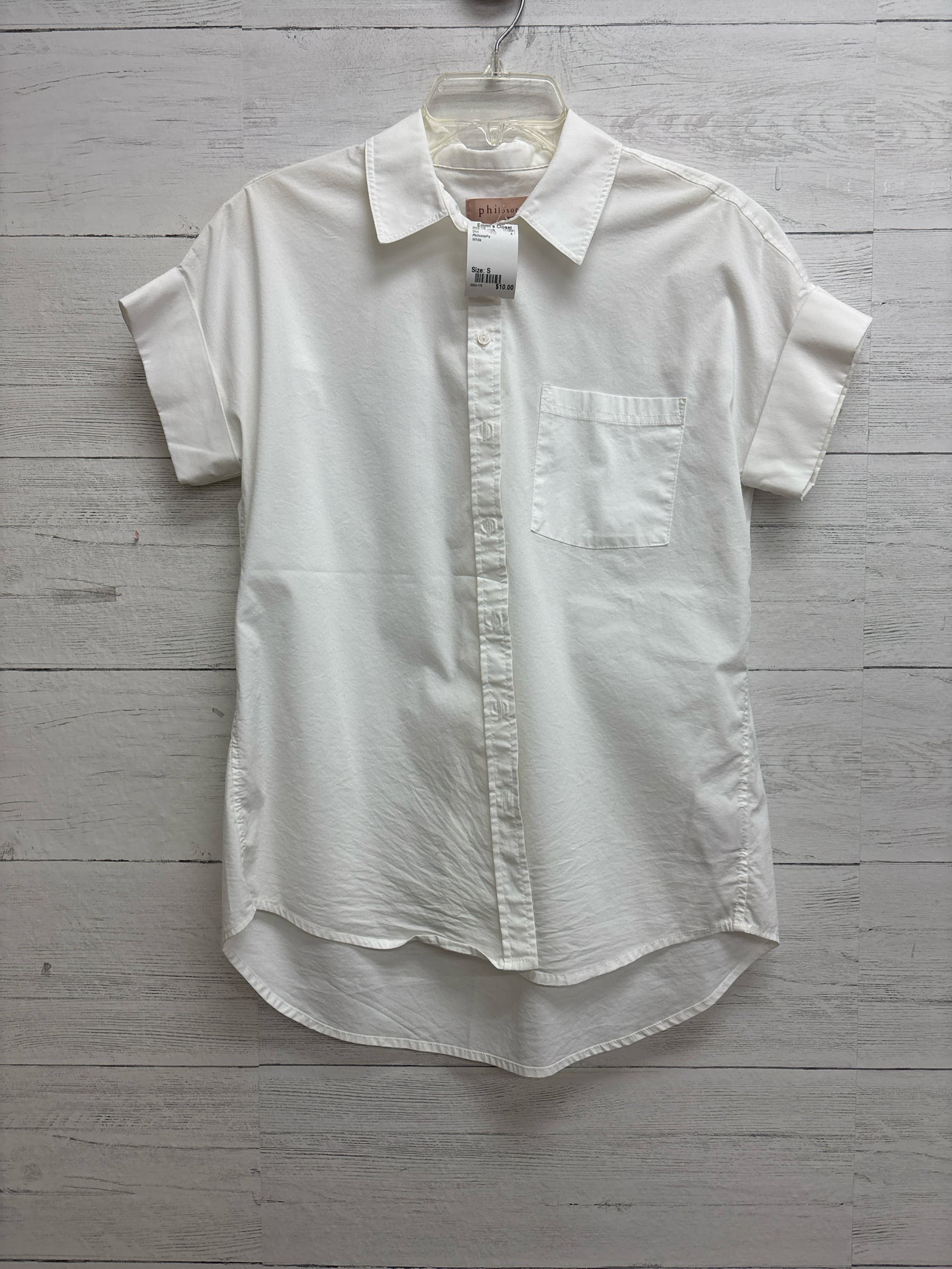 Size S Philosophy White Shirt