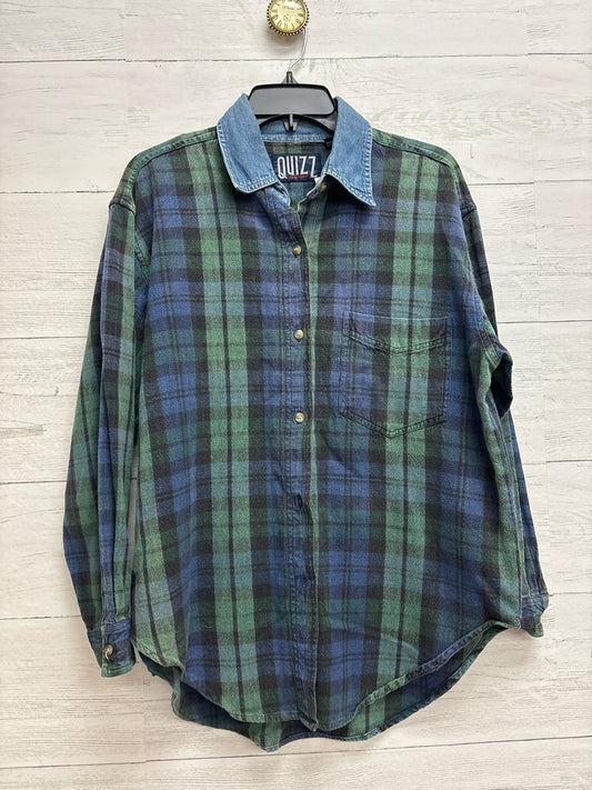 Size L Quizz green/blue Shirt