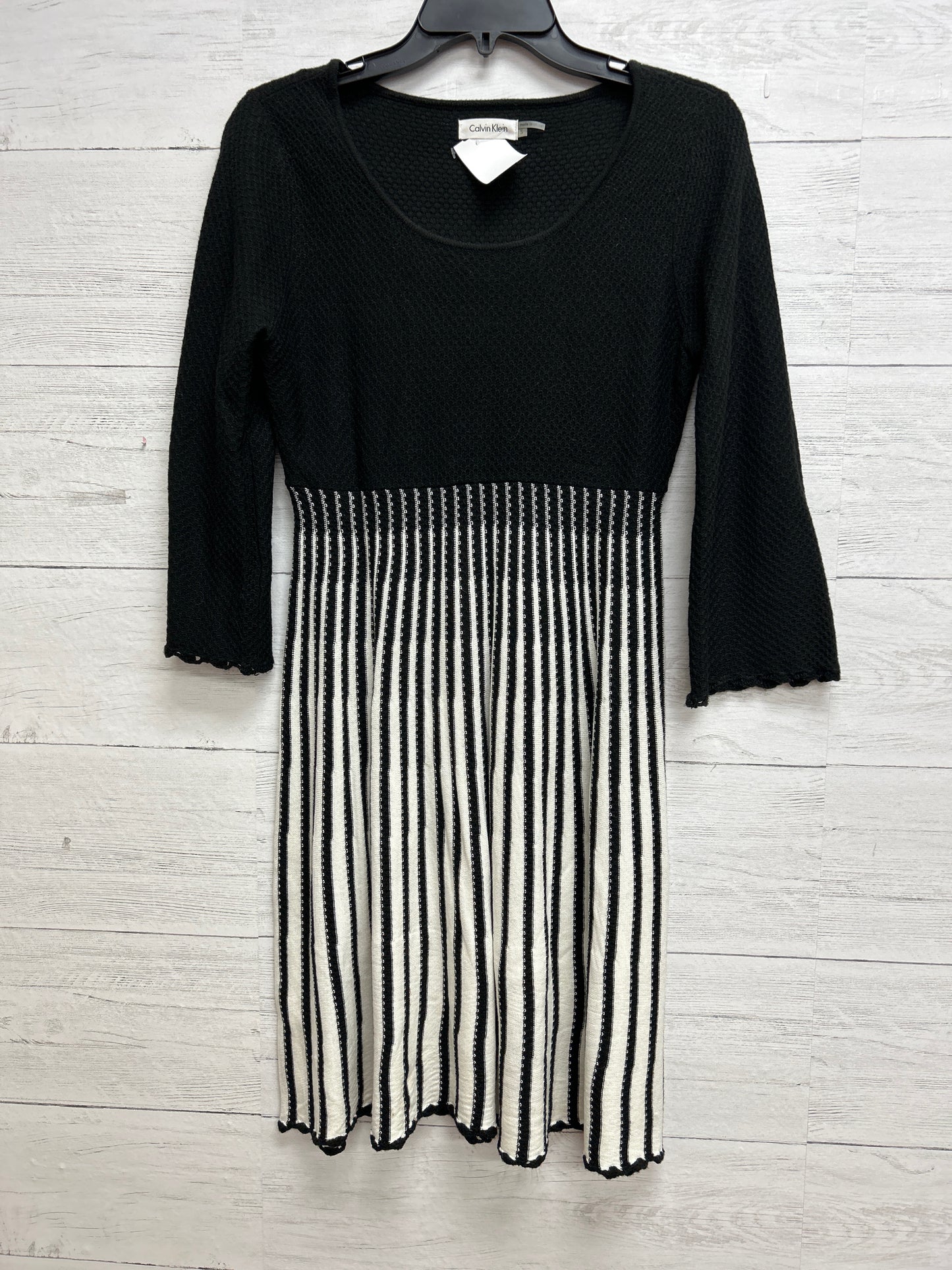 Size S Calvin Klein Black/White Dress