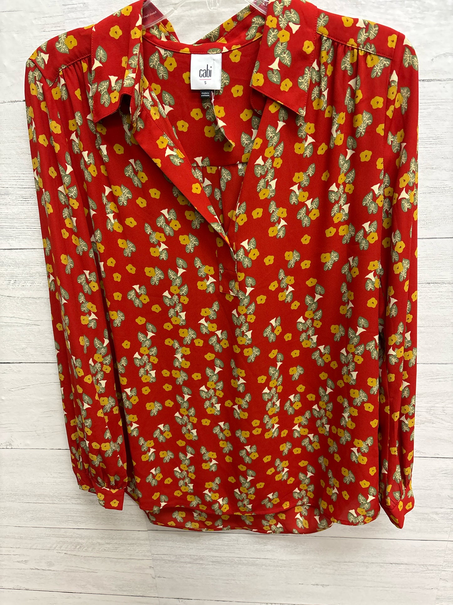 Size S Cabi Orange Womens Shirt