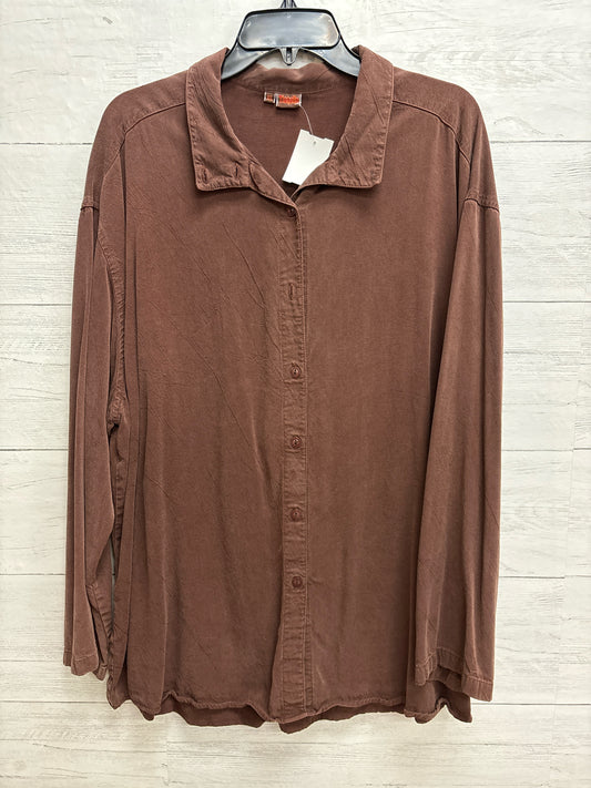 Size XL Tianello Brown Shirt