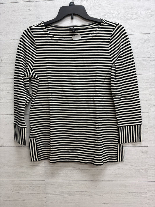 Size L Talbot's Black/cream Womens Shirt