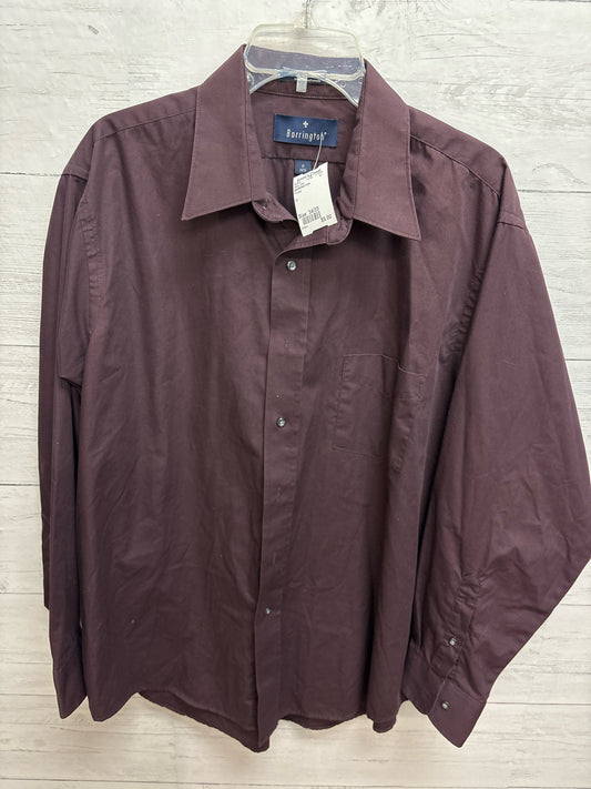 Size 34/35 BARRINGTION Purple Mens Shirt