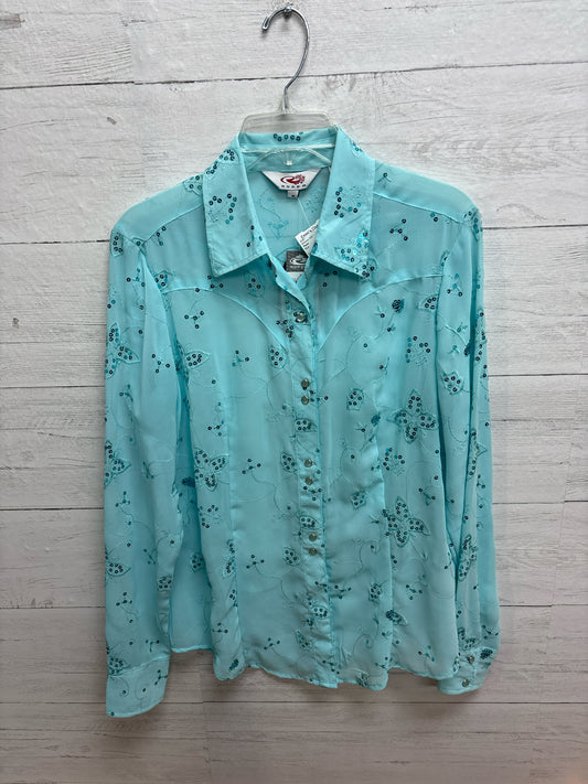 Size M Roper Blue Womens Shirt