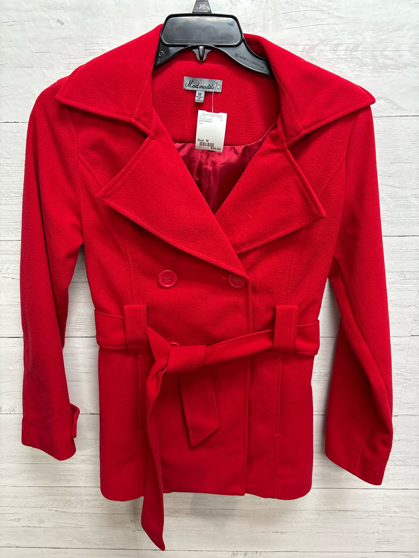 Size M MAD MADELE! Red Womens Jacket
