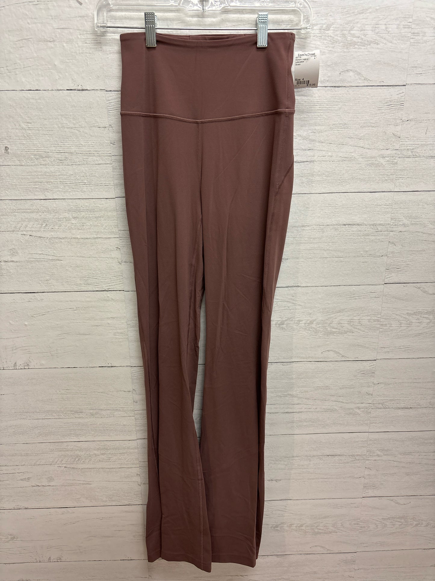 Size 4 LuluLemon Brown Womens Leggings
