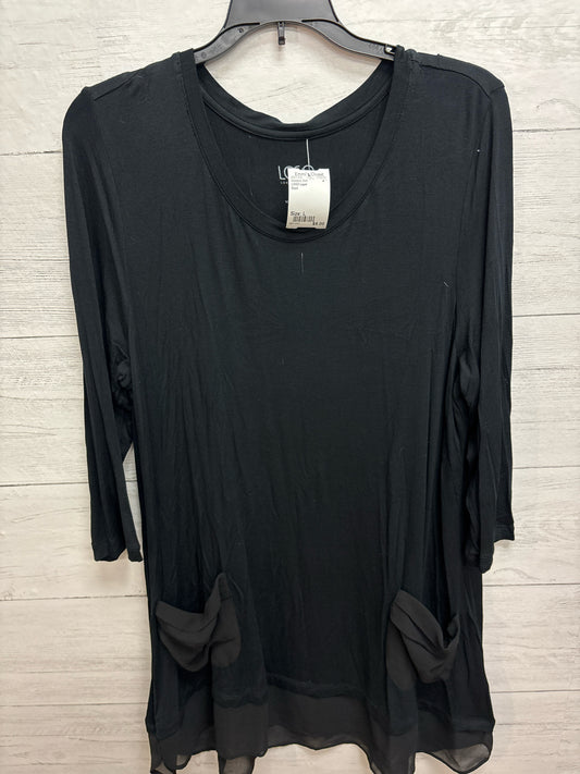 Size L LOGO Layer Black Womens Shirt