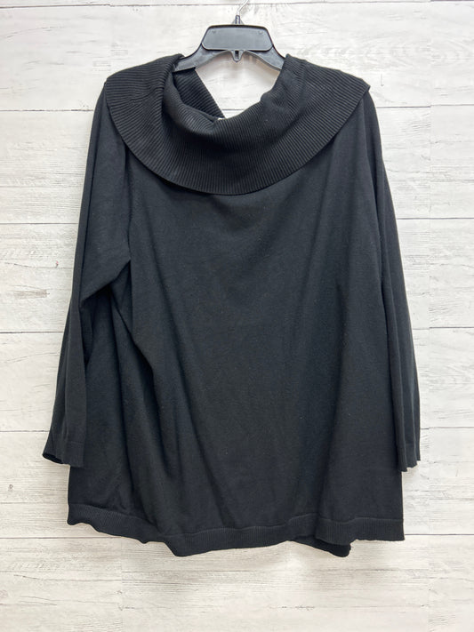 Size 3X Kim Gravel Black Sweater