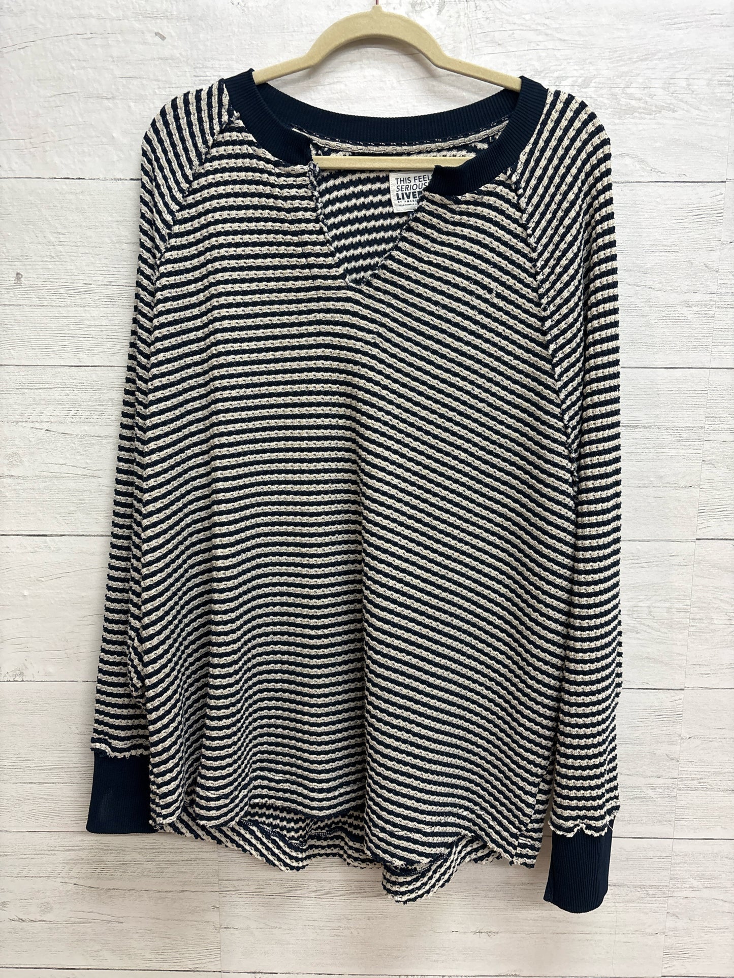 Size L American Eagle Blue/White Womens Sweater