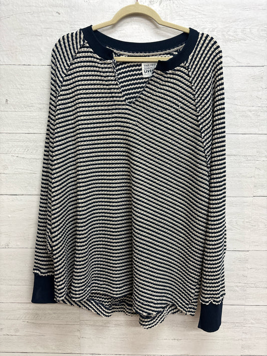 Size L American Eagle Blue/White Womens Sweater