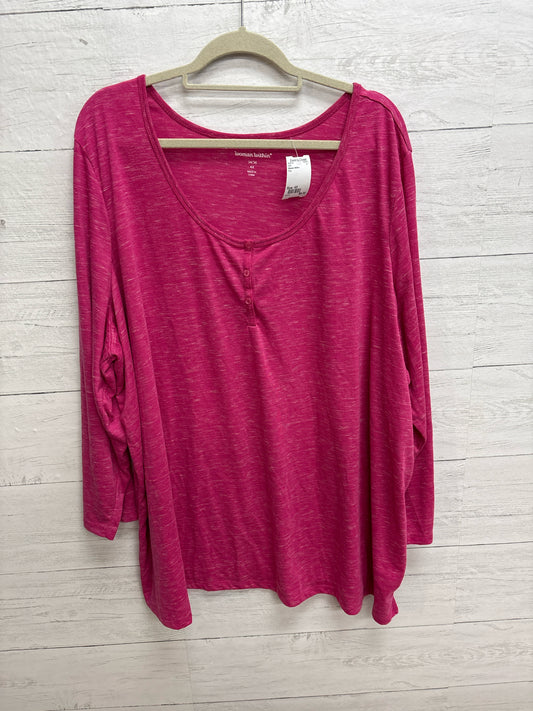 Size 4X Women Within Pink Shirt