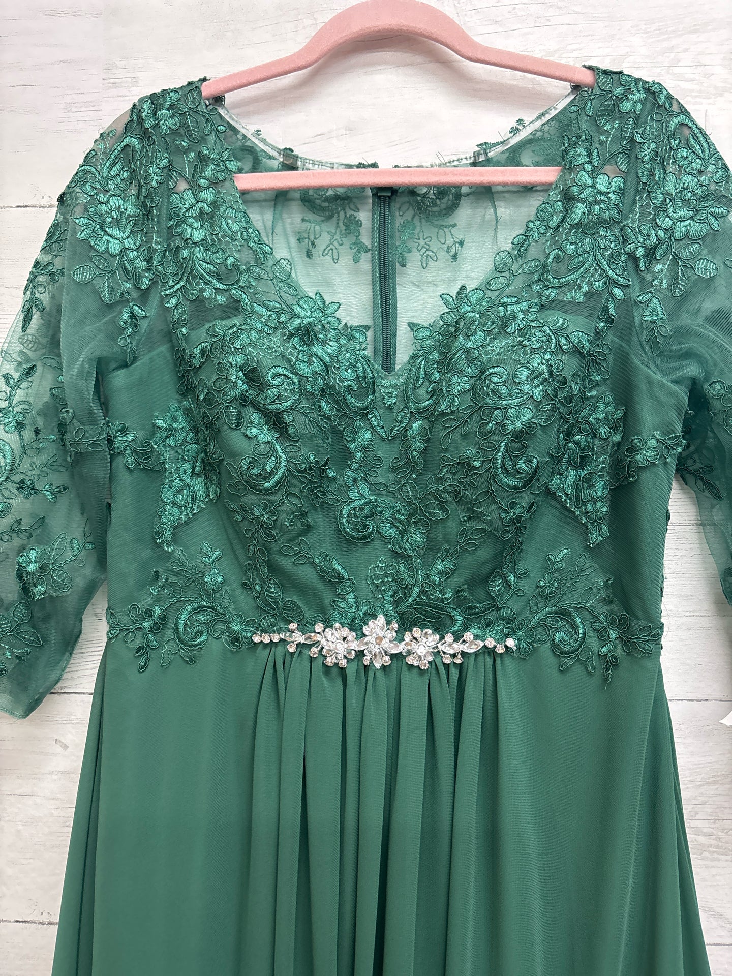 Size 12 AZAZIE Green Gown