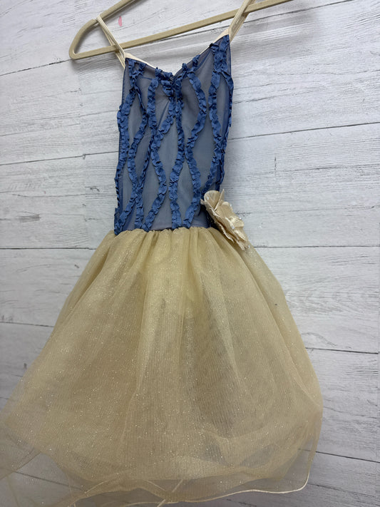 Size M WEISSMAN Blue/Cream Gown