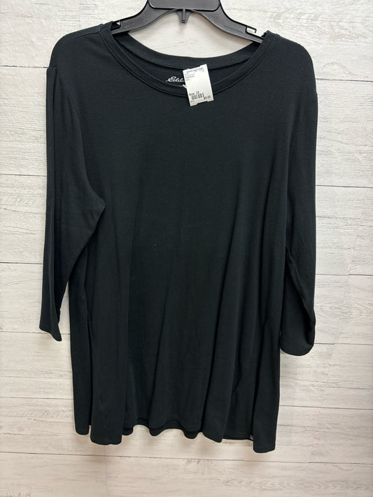 Size 2X Eddie Bauer Black Womens Shirt