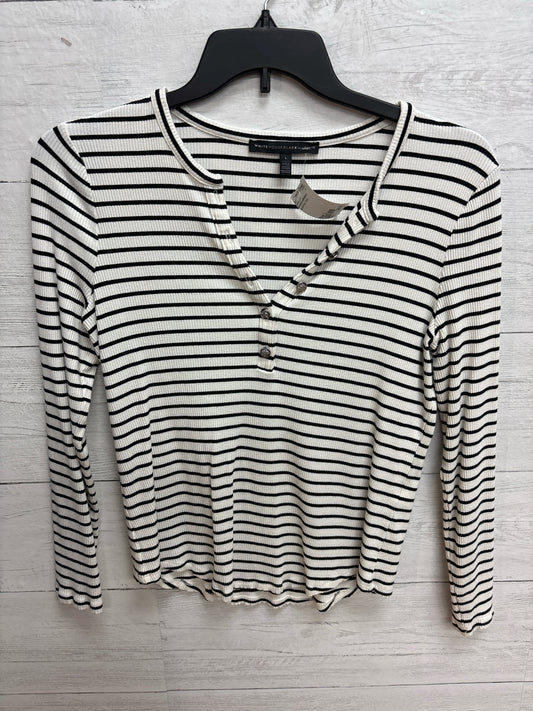 Size L WhiteHouseBlkMarket Black/White Womens Shirt