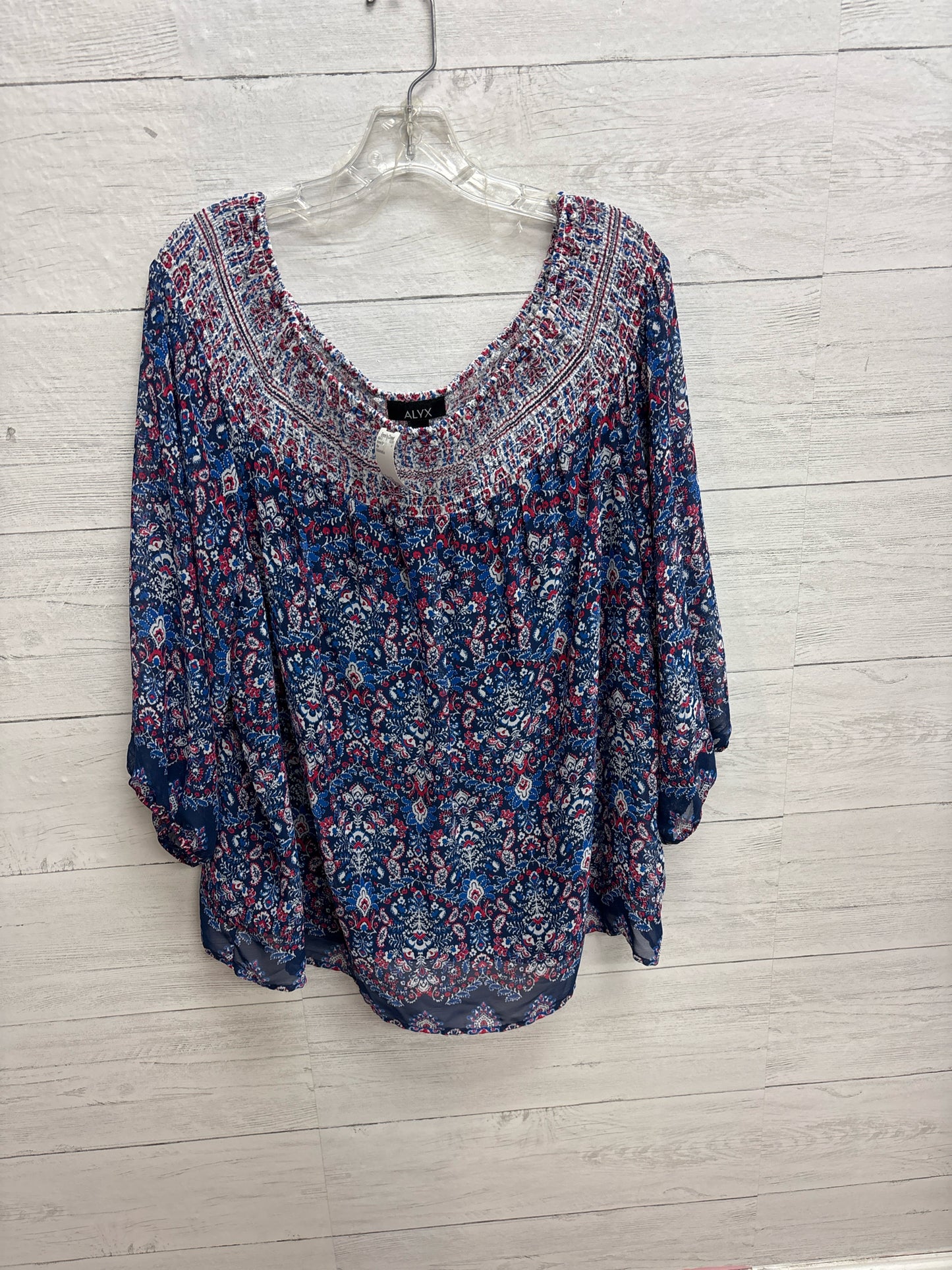 Size 2X Alyx Red/white/blue Womens Shirt