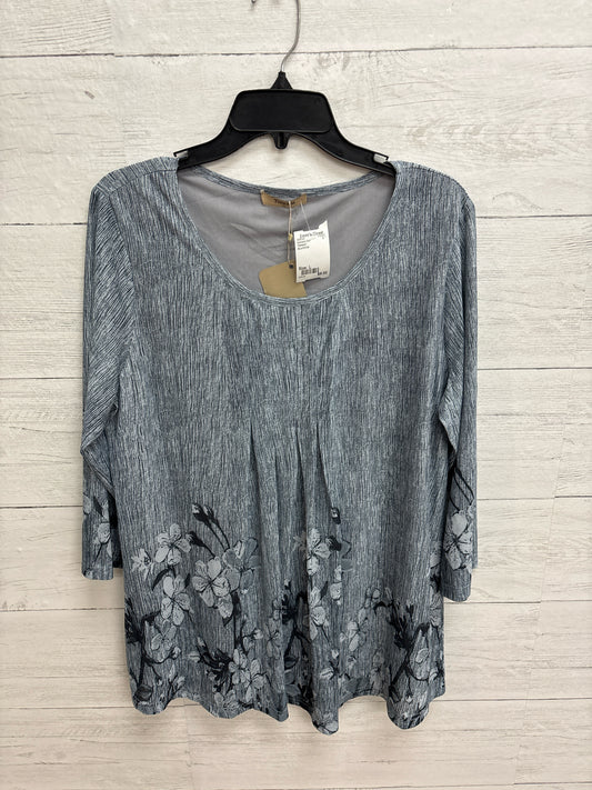 Size L Timeson Blue/White Womens Shirt