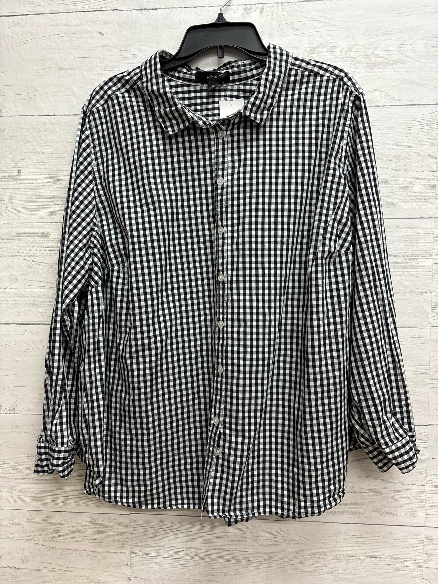 Size 28 ellos Black/White Womens Shirt